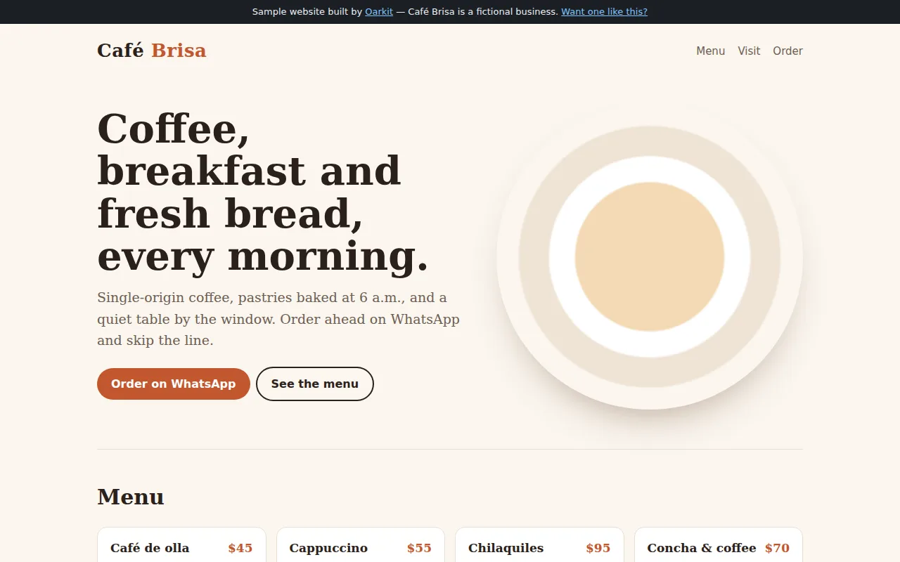 Website — live demo